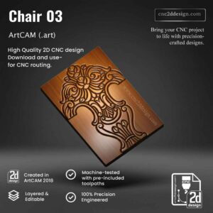 CNC 2D Chair Design 03 – Wood Carving Digital File