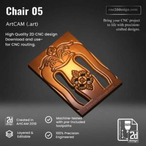 CNC 2D Chair Design 05 – Wood Carving Digital File